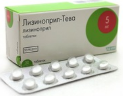 Лизиноприл-Тева 5мг №30 таблетки