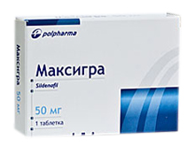 Максигра 50мг №1 таблетка