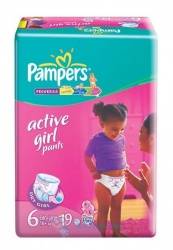 Памперс трусики Active Girl (6) 16+кг extra large 19шт