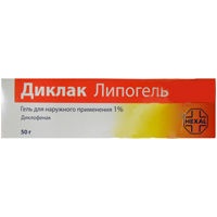 Диклак липогель гель 1% 50г