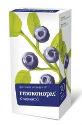 Фиточай Алтай №11 Глюконорм. С черникой 2г №20 фильтр-пакеты