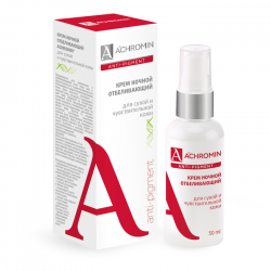 Ахромин ночной крем для лица отбеливающий для сухой и чувствительной кожи 50мл
