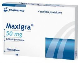 Максигра 50мг №4 таблетки