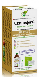 Скипофит набор терапевтический для принятия скипидарных ванн из желтого скипидарного раствора с добавлением экстр. трав 500мл