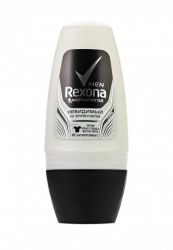 Рексона антиперспирант дезодорант мужской 50мл невидимый на черном и белом ролл