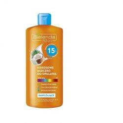 Кокосовое молоко для загара Bielenda Sun Care Spf15 200мл