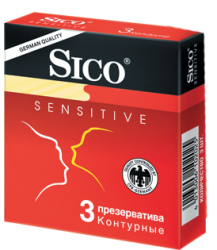 Сико презервативы Sensitive сверхчувствительные контурные 3шт