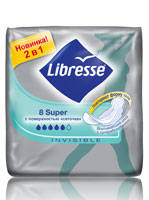 Либресс инвизибл прокладки super (сеточка) 8шт