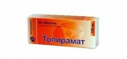 Топирамат 100мг №28 таблетки
