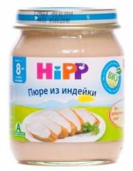 Хипп пюре индейка с 6 мес 80г