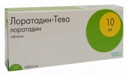 Лоратадин-тева 10мг №10 таблетки