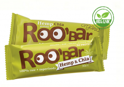 Рубар батончик с семенами конопли и чиа 30гр organic