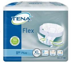 ТЕНА Флекс Плюс ХL дышащие поясные подгузники для взрослых 30 штук (TENA Flex Plus XL)