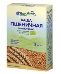 Флер альпин каша органик пшеничная (спельтовая) с 5 мес. 175г