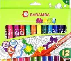 Барамба фломастеры утолщенные 12 цветов