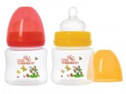 Мир детства Коровкины истории бутылочка с широким горлом с силиконовой соской 125мл