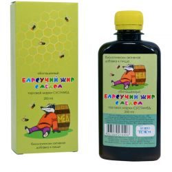 Барсучий жир с медом жидкий 200мл