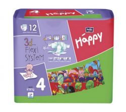 Хэппи подгузники (8-18кг) maxi 12шт