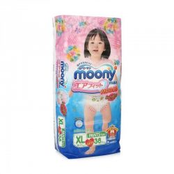 Трусики Moony Man для девочек 12-17кг XL 38шт