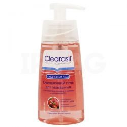 Клерасил гель для умывания очищающий с экстрактами клюквы и малины и витамином В3 150мл