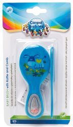 Канпол беби расческа с гребешком и погремушкой