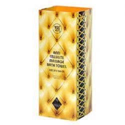 Сатико Yurimoto Anti-cellulite мочалка для антицеллюлитного массажа средней жесткости 28х110см желтая