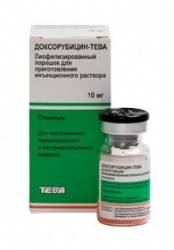 Доксорубицин-Тева лиофилизат для раствора 50мг №1 флакон