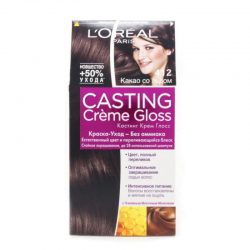 Крем-Краска для волос Loreal casting creme gloss тон 412 какао со льдом