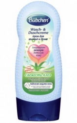 Бюбхен крем для мытья и душа Свежесть алоэ с рождения 230мл
