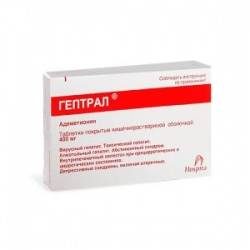Гептрал 400мг №20 таблетки