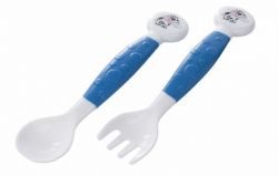 Канпол набор вилка и ложка гибкие Little Cow