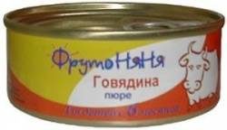 ФрутоНяня пюре говядина с 6 мес 95г