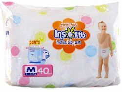 Инсофтби трусики-подгузники р.M 6-11кг 40шт
