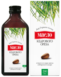 Кедровое масло пищевое 200мл