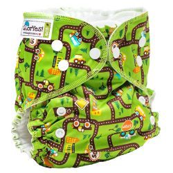 Глориес многоразовый подгузник Классик+ Город 3-18кг+2 вкладыша
