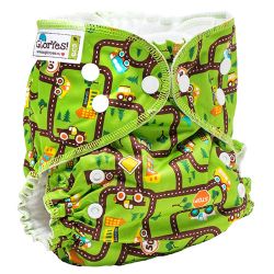 Глориес многоразовый подгузник Классик+ Город 3-18кг+2 вкладыша