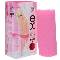 Сатико Yurimoto EX Premium мочалка массажная д/глуб.очищения кожи и от целлюлита 28х110см розовая