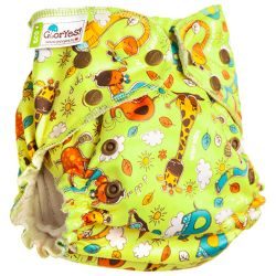 Глориес многоразовый подгузник для приучения к горшку NEW Жираф 3-18кг+2 вкладыша