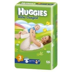Хаггис подгузники Ultra Comfort (3) 5-9кг для мальчиков 56шт