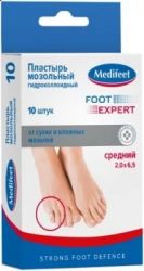 Медифит пластырь мозольный гидроколлоидный средний N10