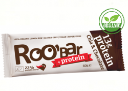 Рубар протеиновый батончик шоколад и чиа 60гр organic