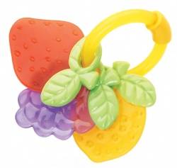 Мир детства погремушка-прорезыватель карамельные фрукты 4мес+