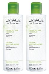 Урьяж вода очищающая мицеллярная для жирной и комбинированной кожи 500мл(дуопак) 2шт.