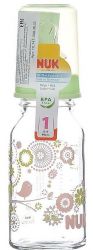 Нук бутылочка стеклянная 125мл с силиконовой антиколиковой соской р.1