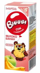 Винни сок яблоко-банан с мякотью с 6 мес 0
