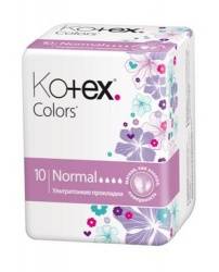 Котекс прокладки colors normal 10шт