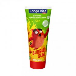 Детская зубная паста-гель Longa Vita Angry Birds Bubble Gum от 3-х л.75мл