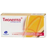 Тиолепта 600мг №30 таблетки