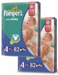 Памперс подгузники Active Baby (4) 7-14кг maxi 82шт