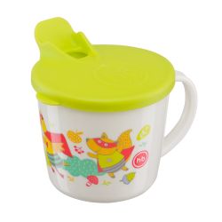 Хэппи беби/Happy baby кружка с крышкой лайм арт.15010